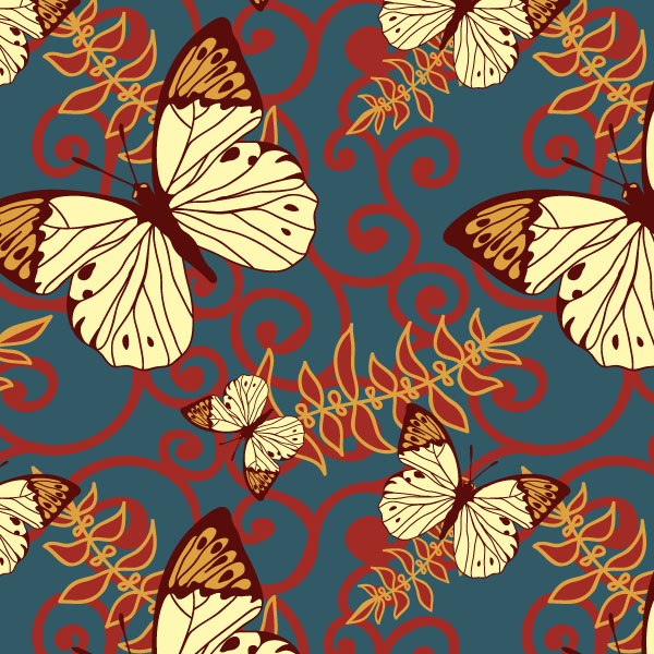 free vector Butterfly vector background